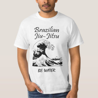Camiseta Be Water BJJ T-Shirt - Brasil Jiu-Jitsu Tshirt