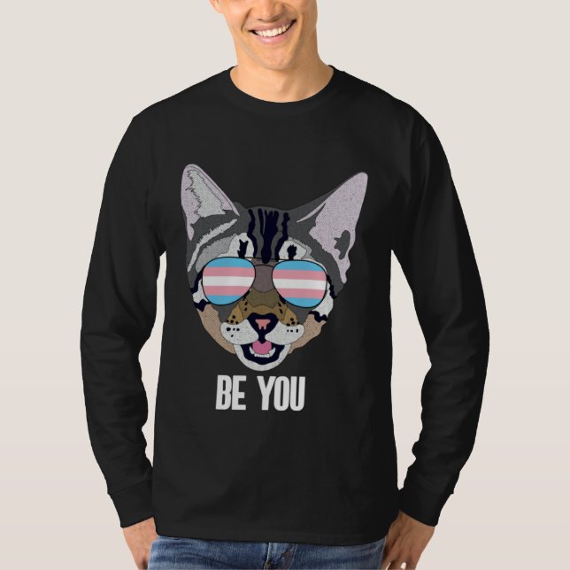 Camiseta Be You  Cat Trans Pride (Frente)