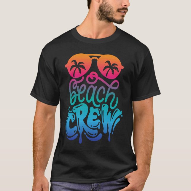 Camiseta Beach Crew Family Vacation Matching Group (Frente)