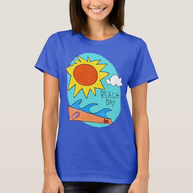 Camiseta "Beach Day" Women's T-Shirt (Frente)