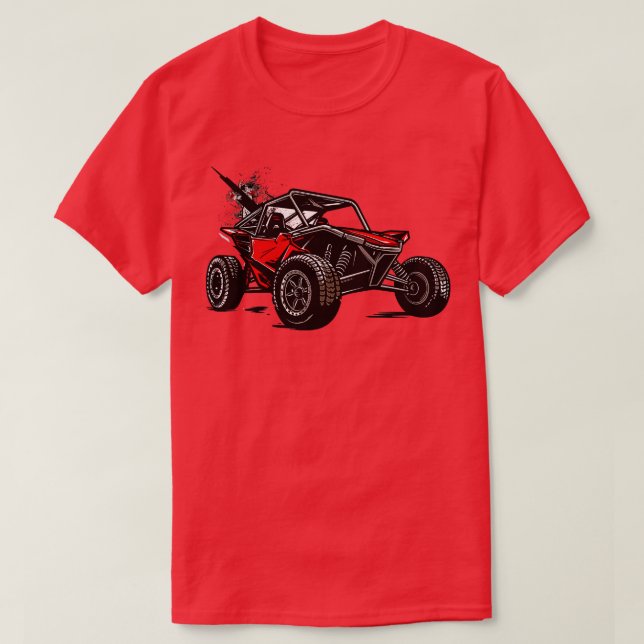 Camiseta Beach Dune Buggy 4x4 Sand Railroad Sand Racing (Frente do Design)