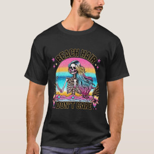 Camiseta Beach Hair Dont Care Summer Vacation Hawaii Mermai
