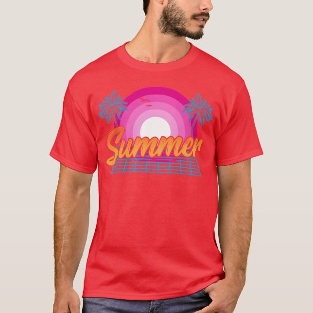 Camiseta Beach Heatwave Warm Weather 80s90s Summer Sun frie (Frente)