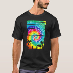 Camiseta Beach Hippie Tie Dye Palm Island Sea Beach