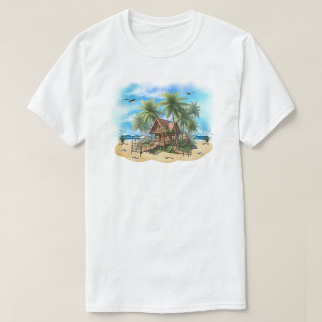 Camiseta Beach House T-Shirt (Frente do Design)
