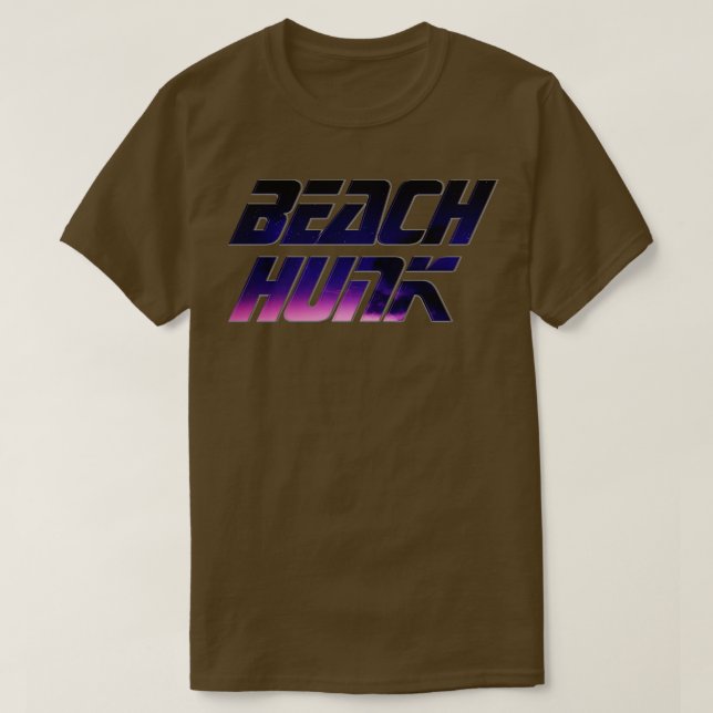 Camiseta Beach Hunk (Frente do Design)