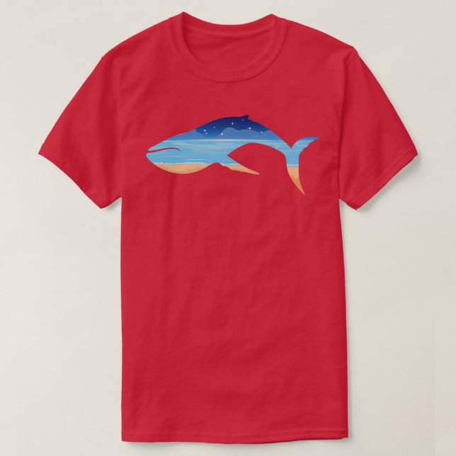 Camiseta Beach In The Whale (Frente do Design)