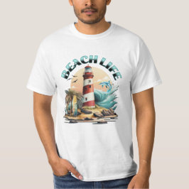 Camiseta Beach Life | Praia Tropical e Farol