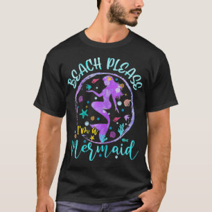 Camiseta Beach Lover I m a Mermaid Costume Engraçado Summer