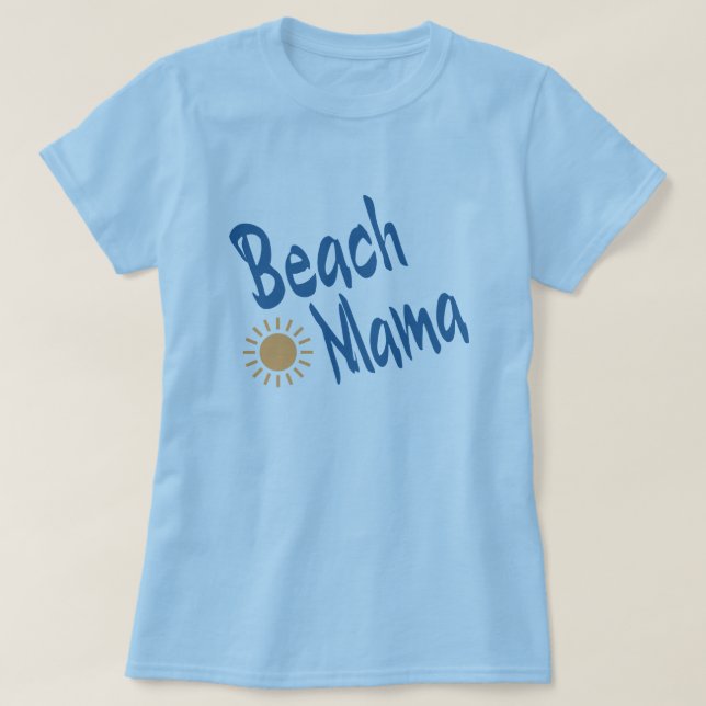 Camiseta Beach Mama (Frente do Design)