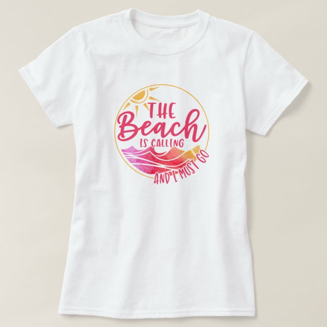 Camiseta Beach Ocean Love T-Shirt (Frente do Design)
