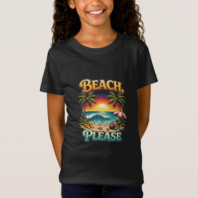 Camiseta Beach, Please (Frente)