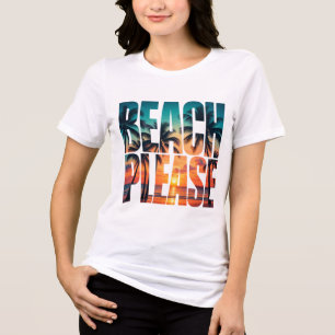 Camiseta Beach Please Palmeiras Pôr do Sol Tropica