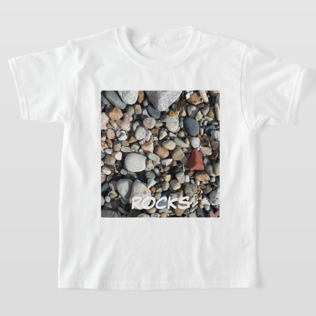 Camiseta BEACH ROCKS FOTO JOVENS CRIANÇAS T-Shirt (Postura )