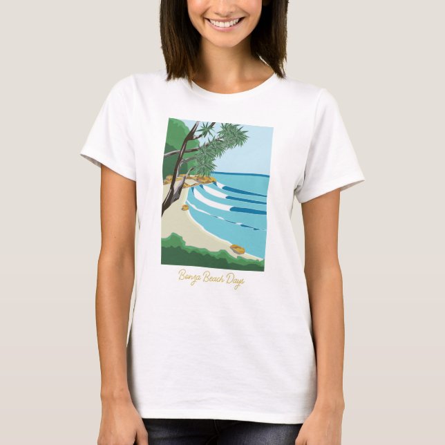 Camiseta Beach Scene T-Shirt (Frente)