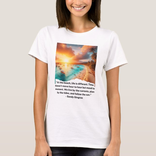 Camiseta "Beach Serenity Cote T-Shirt" (Frente)