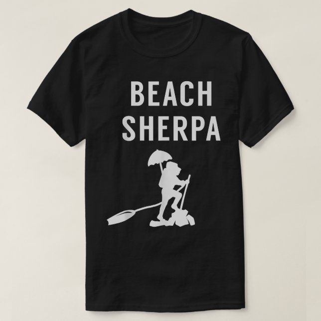 Camiseta Beach Sherpa Funny Beach Pai do Padre (Frente do Design)