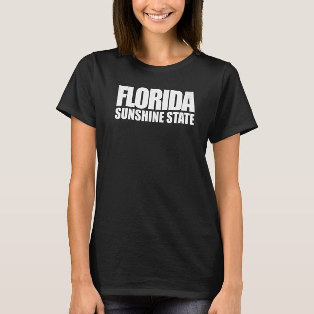 Camiseta Beach Summer Vacing Florida Sunshine State (Frente)