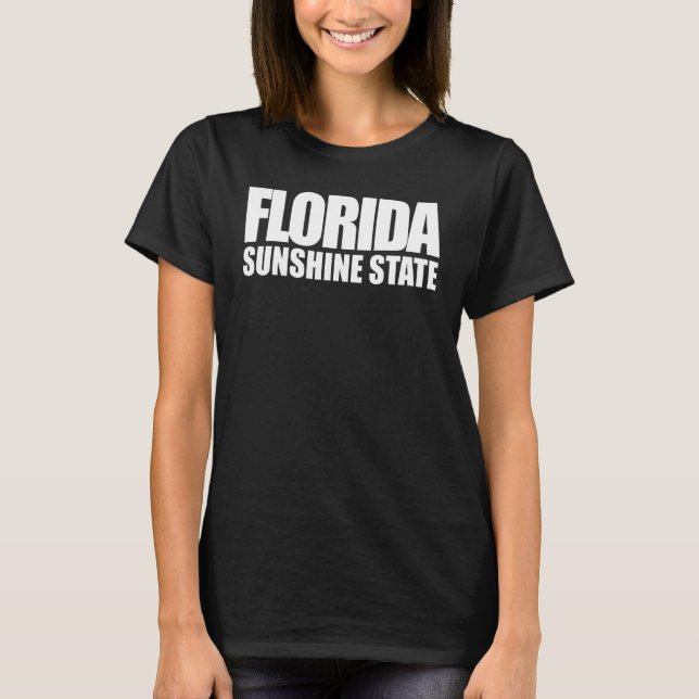 Camiseta Beach Summer Vacing Florida Sunshine State (Frente)