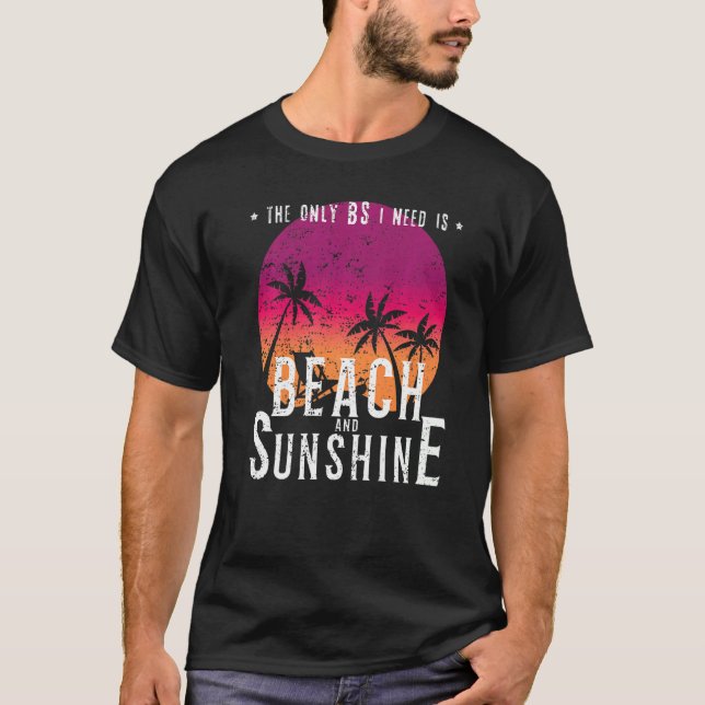 Camiseta Beach Sunshine Ocean Tropical Hello Summer (Frente)