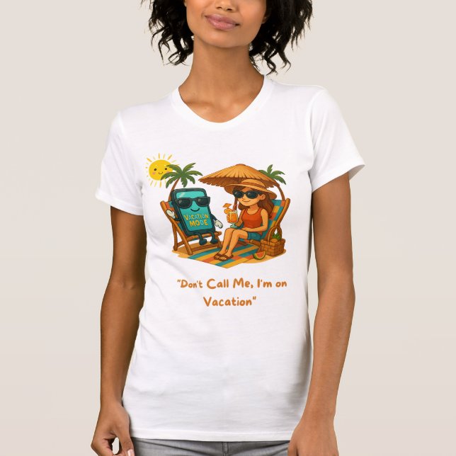 Camiseta Beach T Shirt Vacation Mode (Frente)
