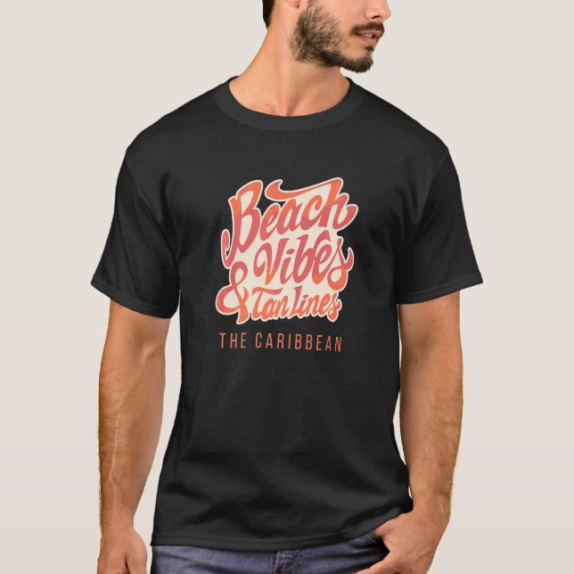 Camiseta Beach Vibes E Tan Lines Cook Islands (Frente)