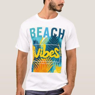 Camiseta Beach Vibes - Estilo de rua tropical
