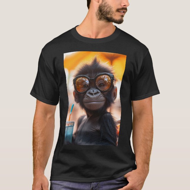 Camiseta Beach Vibes - Gorilla Edition (Frente)