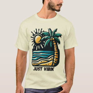 Camiseta Beach Vibes T-Shirt - Aestético Ocean Sunset