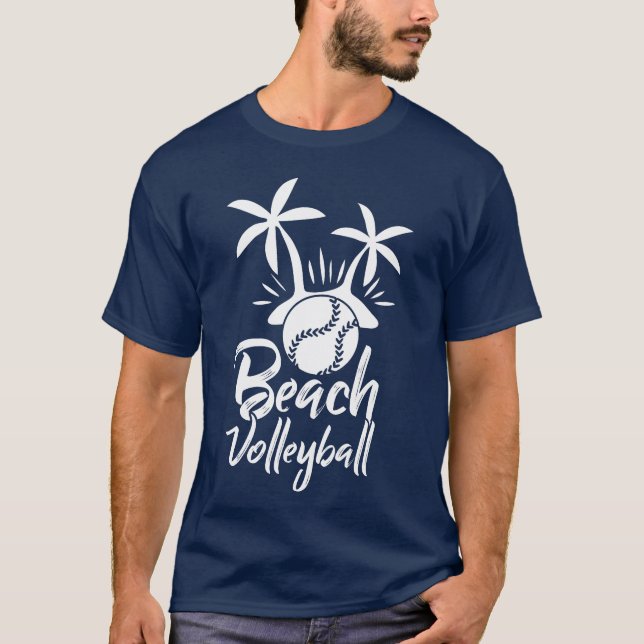 Camiseta Beach Volleyball Game Serve Sports Spike Volleybal (Frente)