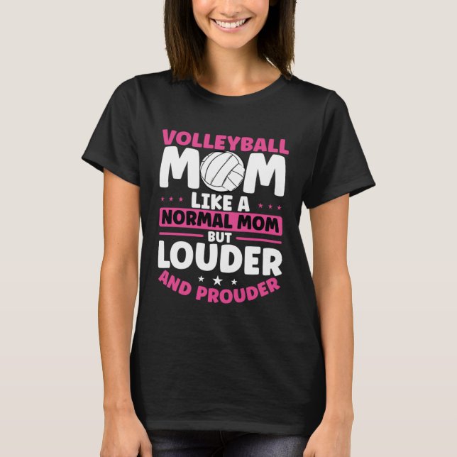 Camiseta Beach Volleyball Mom Volleyball  Mothers Day (Frente)