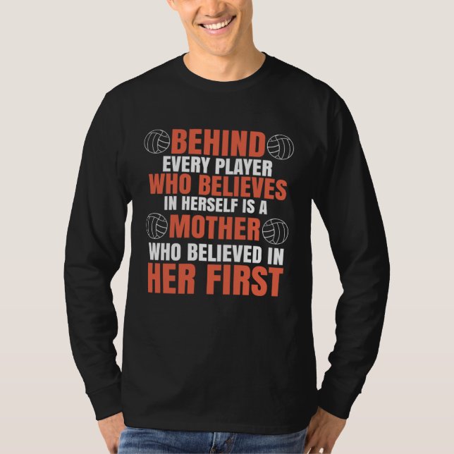 Camiseta Beach Volleyball Mom Volleyball  Mothers Day (Frente)