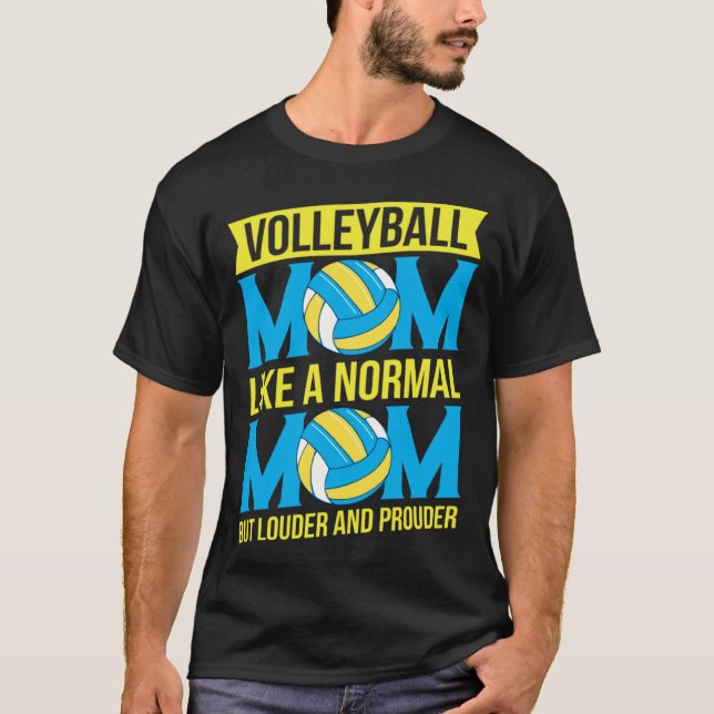 Camiseta Beach Volleyball Mom Volleyball  Mothers Day  1 (Frente)