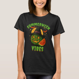 Camiseta Beach Watermelon Summerween Vibes Witeen Halloween