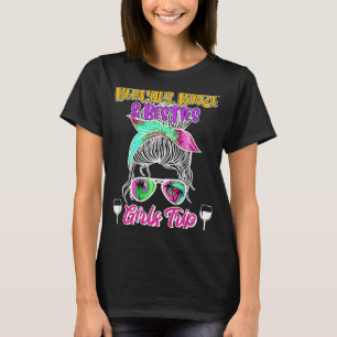 Camiseta Beaches Booze Besties Girls Trip Spring Break