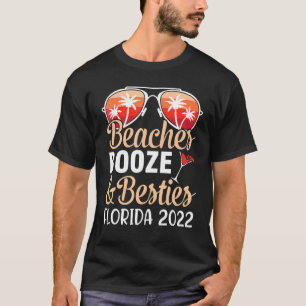 Camiseta Beaches Booze E Besties Flórida 2022 Feliz Dia T