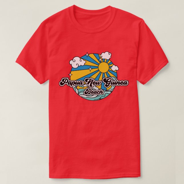 Camiseta Beaches Papua Nova Guiné Beach (Frente do Design)