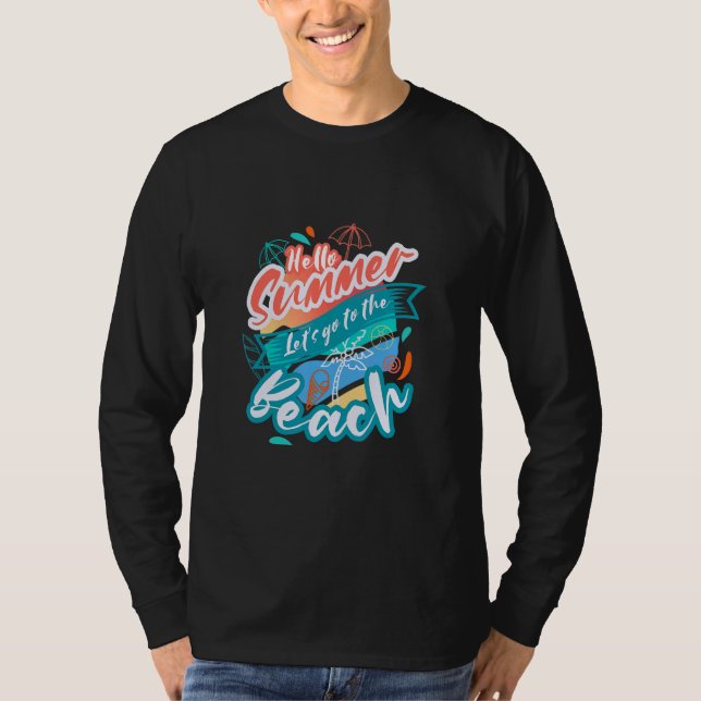 Camiseta Beaches Retro Beach Vacation Verão Cote 1 (Frente)