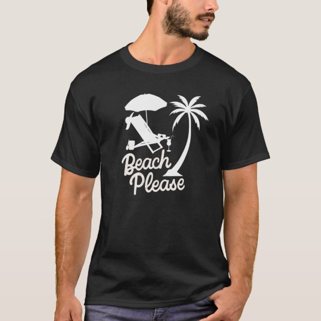 Camiseta Beachy Vacation Palm Tree Summer Feminino (Frente)