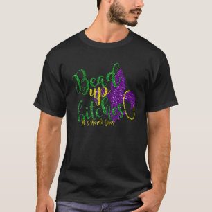 Camiseta Bead, é o Gráfico da Festa de Carnaval do Mardi