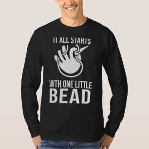 Camiseta Bead Noun Definition Beadwork Beading Hand Stitchi