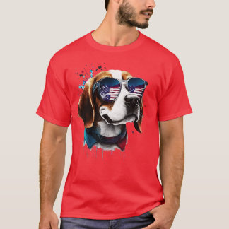 Camiseta Beagle 4 de julho de 2