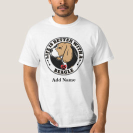 Camiseta Beagle - A Vida Personalizada É Melhor Com Um Beag