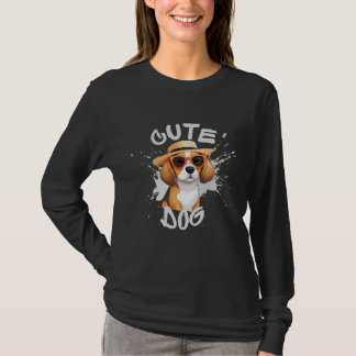 Camiseta Beagle Adorável em Óculos Solares | Gráfico de Cac