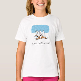Camiseta Beagle ama o inverno - Deixe-o nevar Feriado de Ca