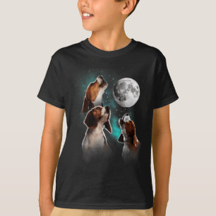 Camiseta Beagle, Beagle Howling Na Lua, Beagle Lover