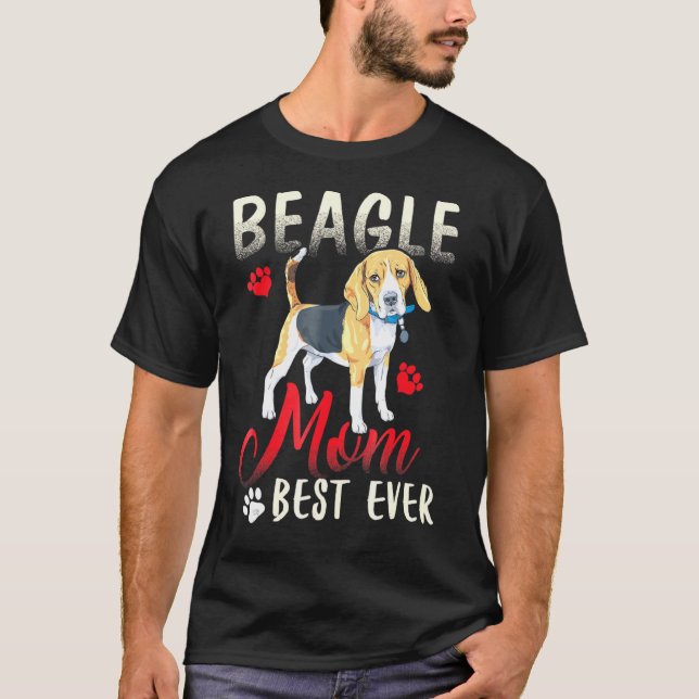 Camiseta Beagle Beagle Melhor Mãe De Sempre (Frente)