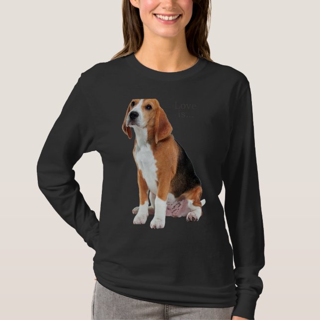 Camiseta Beagle Beagles Love Is Dog Mãe Pai Puppy Pet Cugad (Frente)