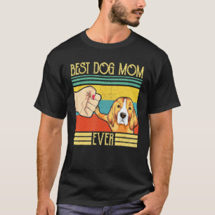 Camiseta Beagle Best Dog Mamãe Cachorro Roupa Mãe Para Mulh
