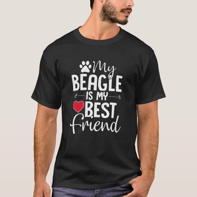 Camiseta Beagle Best Friend Beagle Para Beagle (Frente)